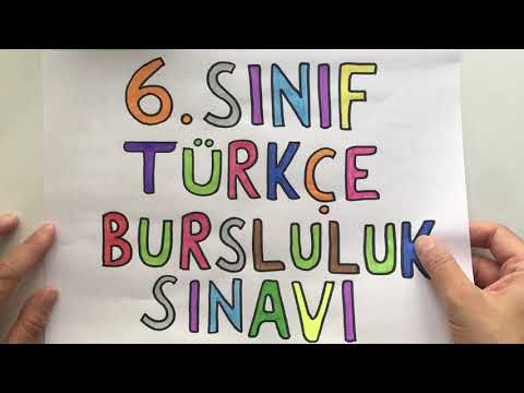 6. Sınıf TÜRKÇE 1. DÖNEM KONULARI BURSLULUK SINAVI