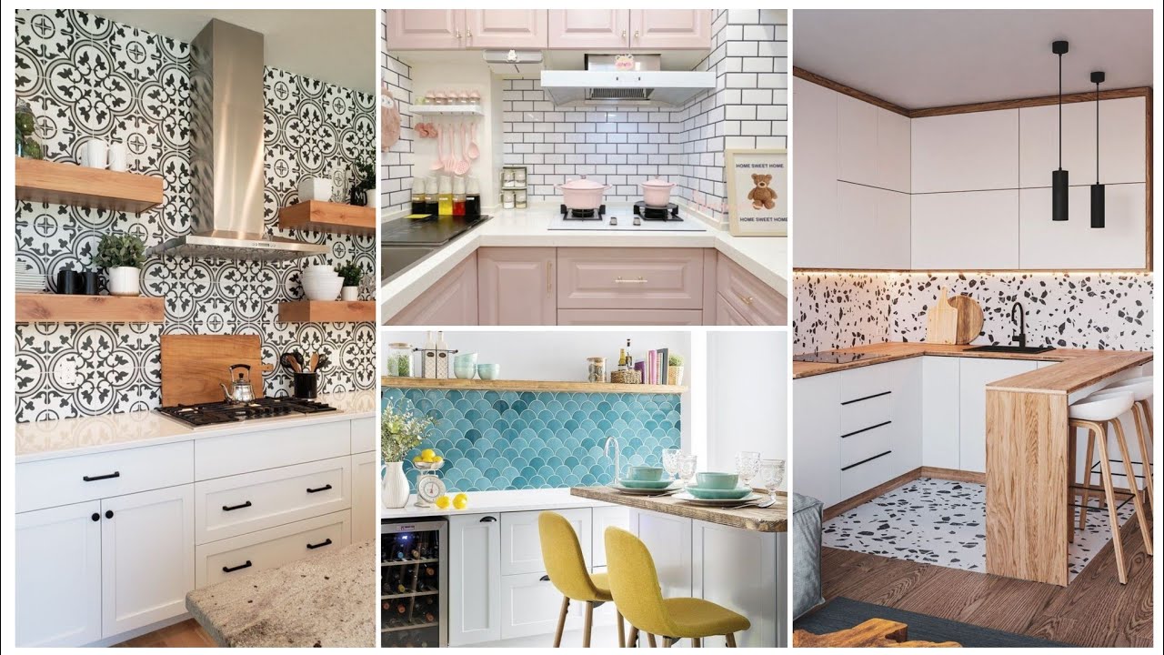 top kitchen tiles designs || modular kitchen wall tiles || kitchen ...