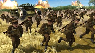 3,000 British WWI Soldiers CHARGE GERMAN BUNKERS! - Call to Arms: Great War Mod