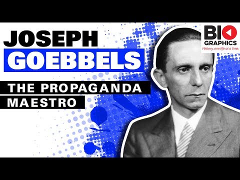 Video: Goebbels Joseph: Biografía, Carrera, Vida Personal