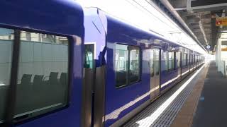 阪神電車青木駅で5500系5501F普通高速神戸行き発車シーン2020年（携帯電話で撮影）