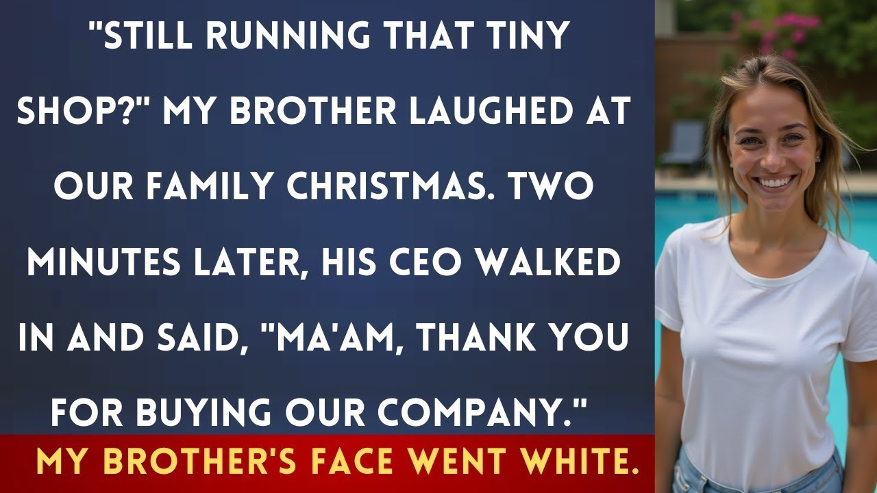 At Our Family Christmas Party, My Brother Mocked My "Small Business"—Until His CEO Called Me "Ma'am"