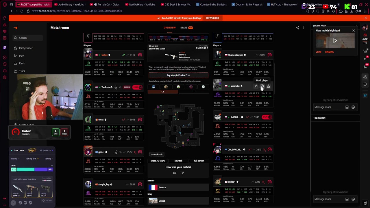 +3600 ELO Faceit w/ @berkriptepe | 📱 !socials 🔫 !hltv 🎥 !kick 🎥 !youtube 🎥 !twitch