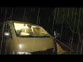 [CAR CAMPING] RainyDay|Camp in the rainy mountains|Snow after rain -2℃| VanLife
