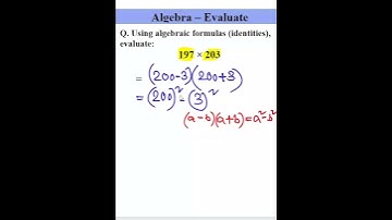 Algebra - Evaluate using Formula #shorts #maths #algebra #evaluate