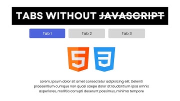 Just Create Tabs Using HTML and CSS - No JS Required