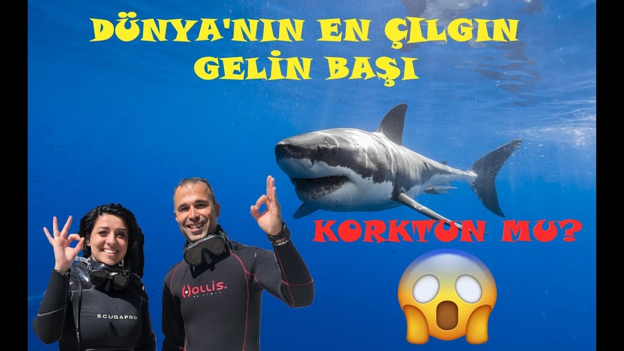 SU ALTINDA DÜNYANIN EN ÇILGIN GELİN BAŞINI YAPTIM. 