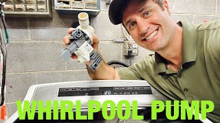 F9E1 | how to fix a whirlpool washer that’s not draining water | WATER HAZARD 😂😂