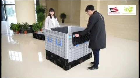 SHG Large Foldable Crate D: folding and unfolding manual