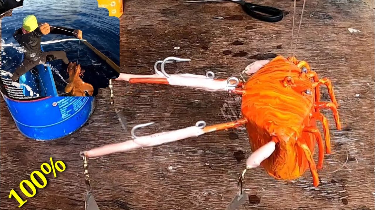 (DIY) fake crab 🦀🦀🦀 (kumong) na mabisang pang huli ng pugita, YouTube