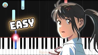 [full] Suzume no Tojimari OST - 'Suzume' - EASY Piano Tutorial & Sheet Music