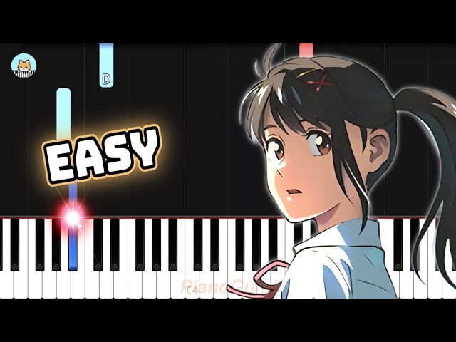 [full] Suzume no Tojimari OST - Suzume - EASY Piano Tutorial u0026 Sheet Music class=