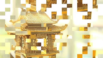 Khue van cac, biểu tượng Khuê Văn Các Mạ vàng 24K làm quà tặng người nước ngoài