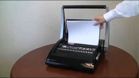 Swingline GBC CombBind C20 Manual Binding Machine Quickstep Overview