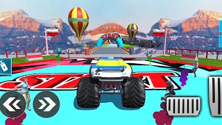 Police Stunt Racing Games Monster Truk Besar - Mobil Balap Truk Simulator Android Gameplay screenshot 5