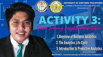 Activity 3: Video Learning Insights Presentation ( Introduction to Predictive Analytics) #Bafpred