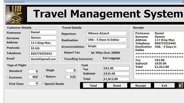 How to Create Travel Management System in Excel Using VBA With OO Approach - Part 5 of 5
