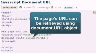 Javascript Document URL
