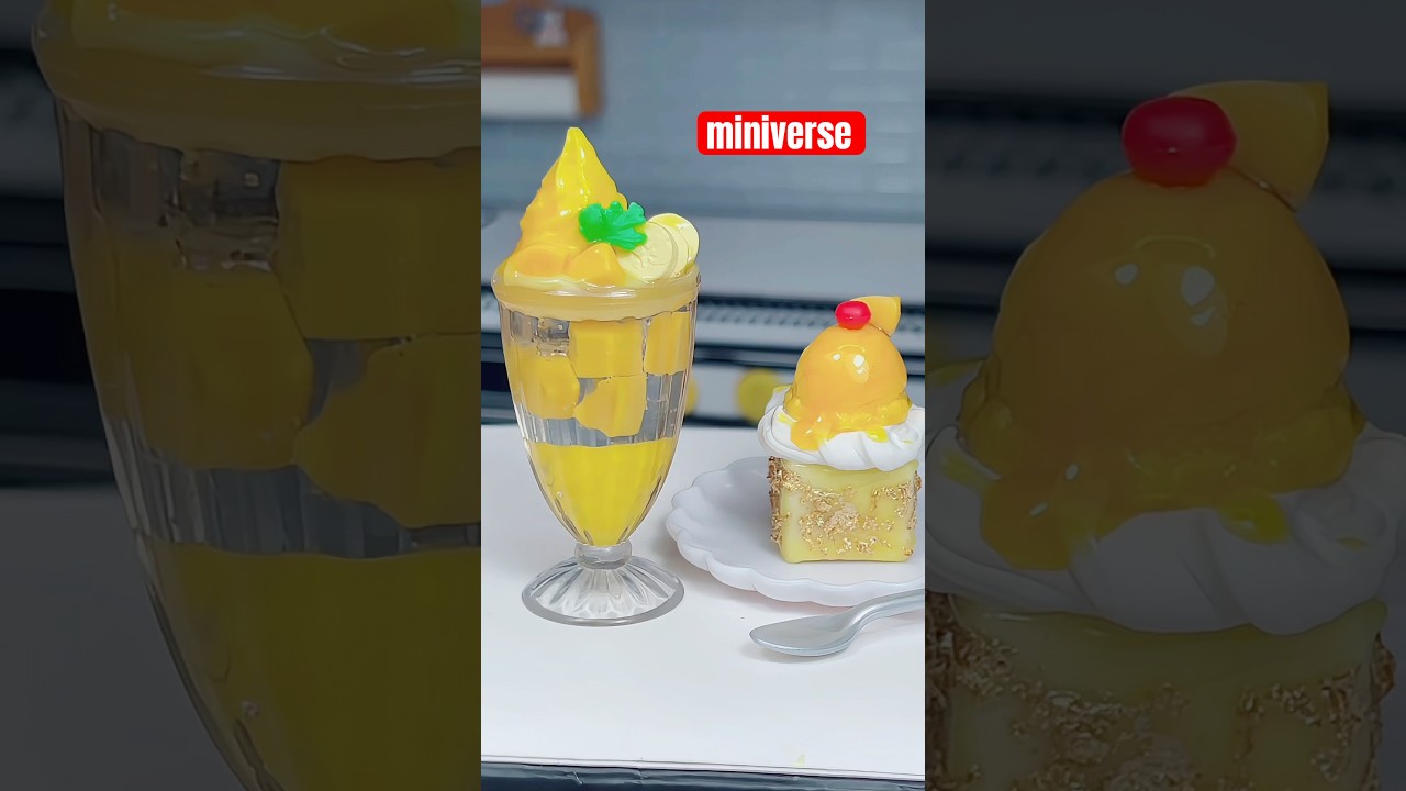 Miniverse Mango Cream SODA 🥭 #miniverse #makeitmini #miniverseremix #miniature #shorts