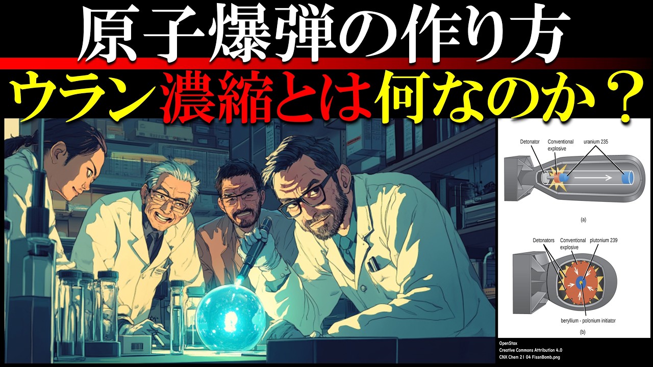 【核兵器】メカニズムと濃縮ウランやプルトニウムの謎を明かす【水爆/原爆】