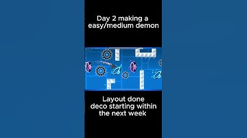 Day 2 making a easy/medium demon #geometrydash #gaming #gd
