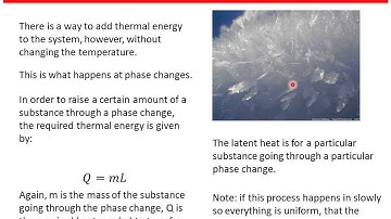 5. Thermodynamics - Thermal Energy and Phase Change