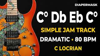 C° Db Eb C° Backing Track | 80 BPM | C Locrian Jam Track | Dramatic screenshot 3