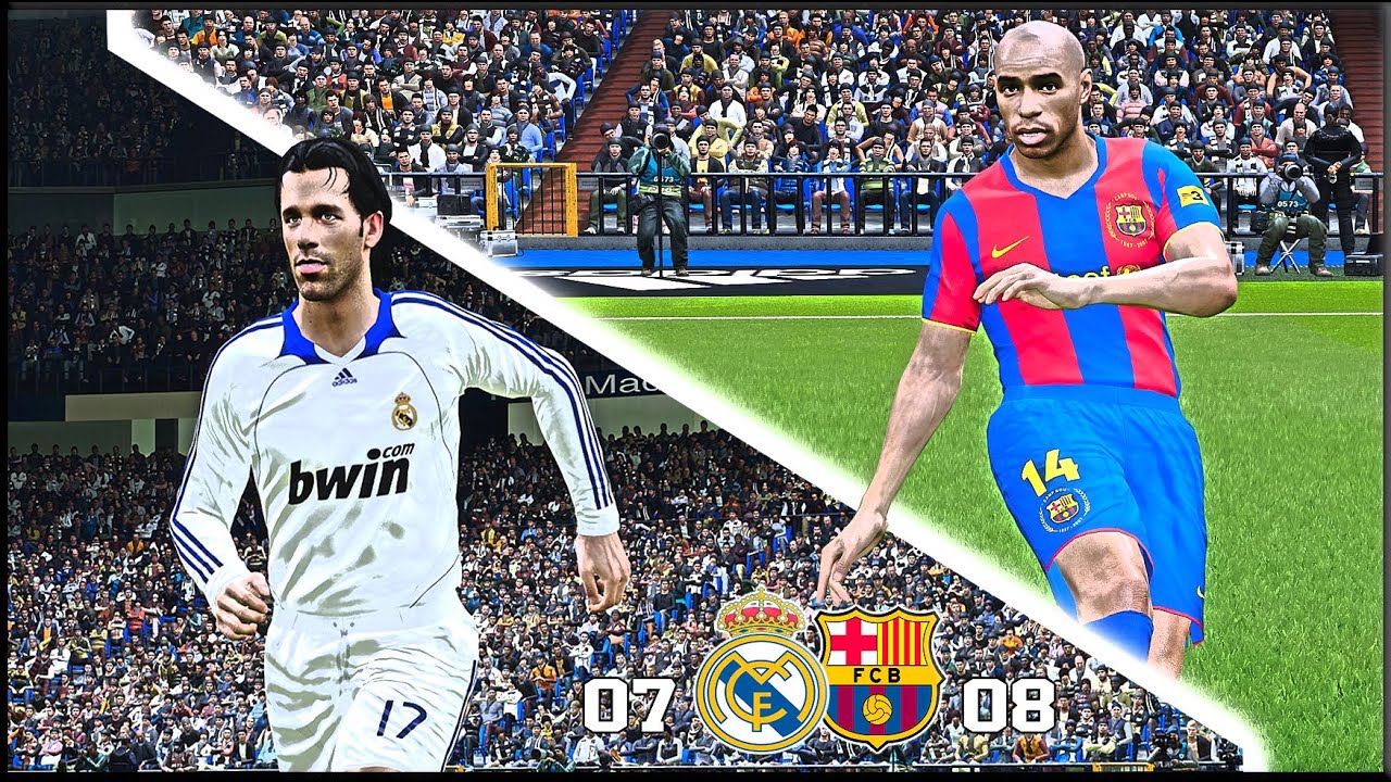 Real Madrid vs Barcelona FC | El Clásico 2008 | Classic Match Pes 2021