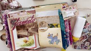 Junk Journal With Me Vintage Wall Paper And Ephemera