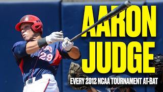 Every Aaron Judge at-bat in the 2012 NCAA baseball tournament