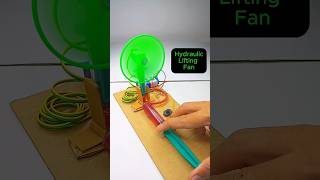 कैसे बनाएं Hydraulic Lifting Fan #youtube #experimnent #electronic