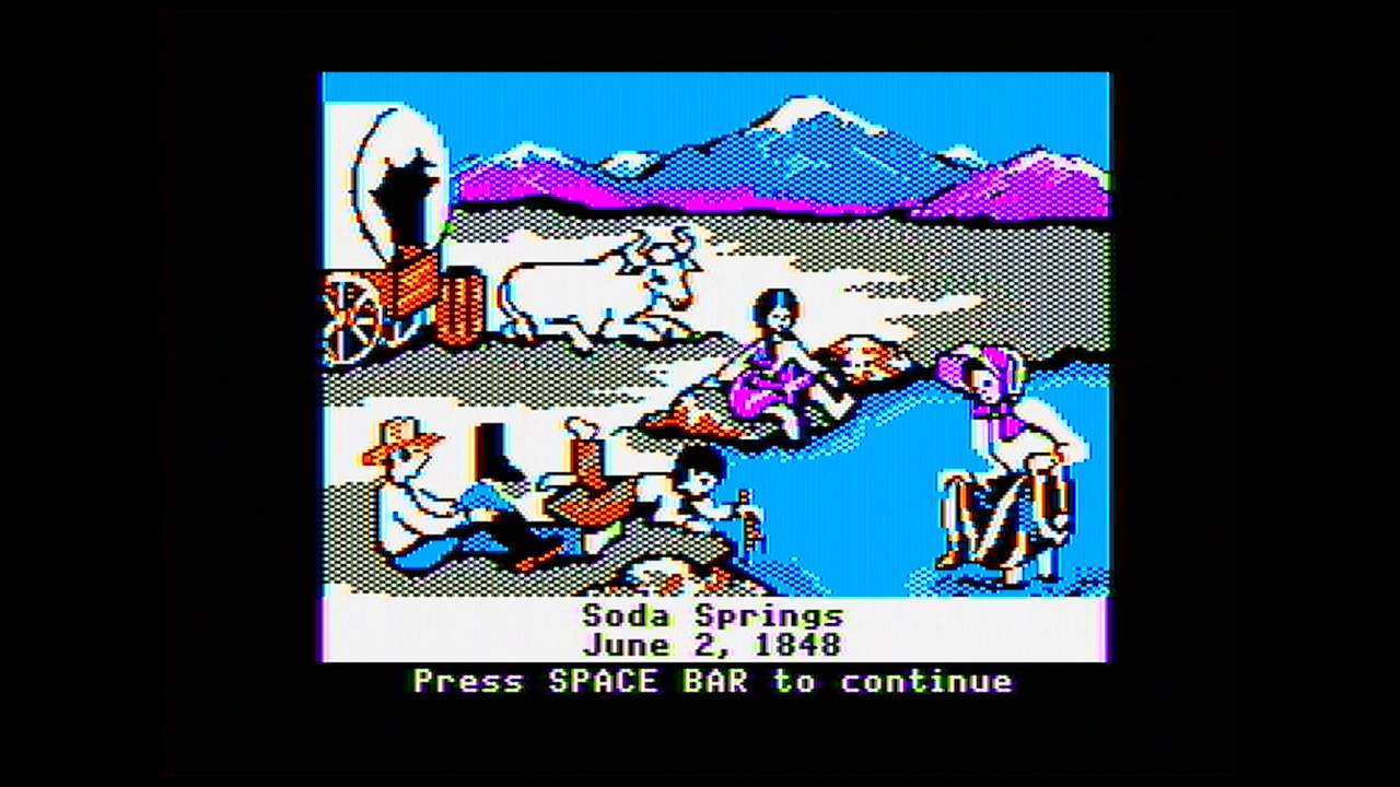 Game 0001 - The Oregon Trail (1985) - 2 Player Start - YouTube