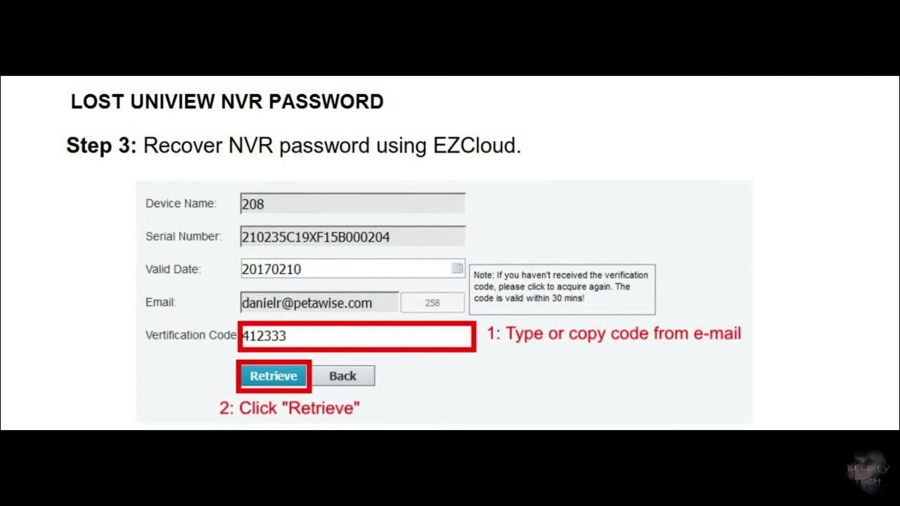 How to solve lost Uniview NVR Password YouTube