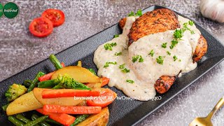 Chicken Steak with White Sauce Recipe by SooperChef screenshot 2