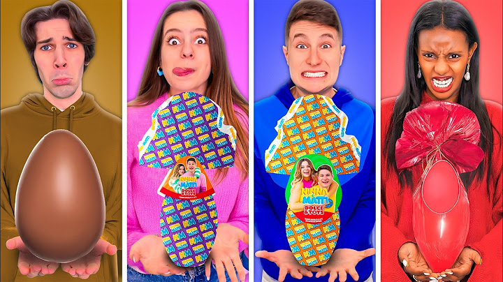 MANGIAMO SOLO CIBO DEL COLORE DELLE UOVA DI PASQUA CON TUTTI I NOSTRI AMICI PER 24 ORE!🐣