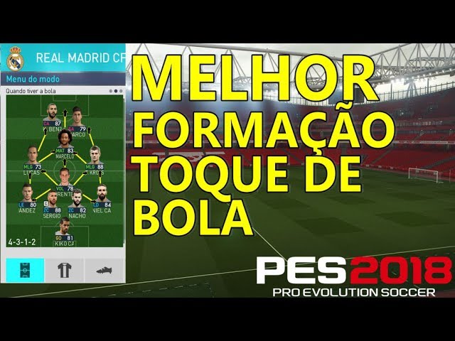 PES 2018 - Formação Tática com Manchester City + Confronto entre 2  formações com 4 atacantes 