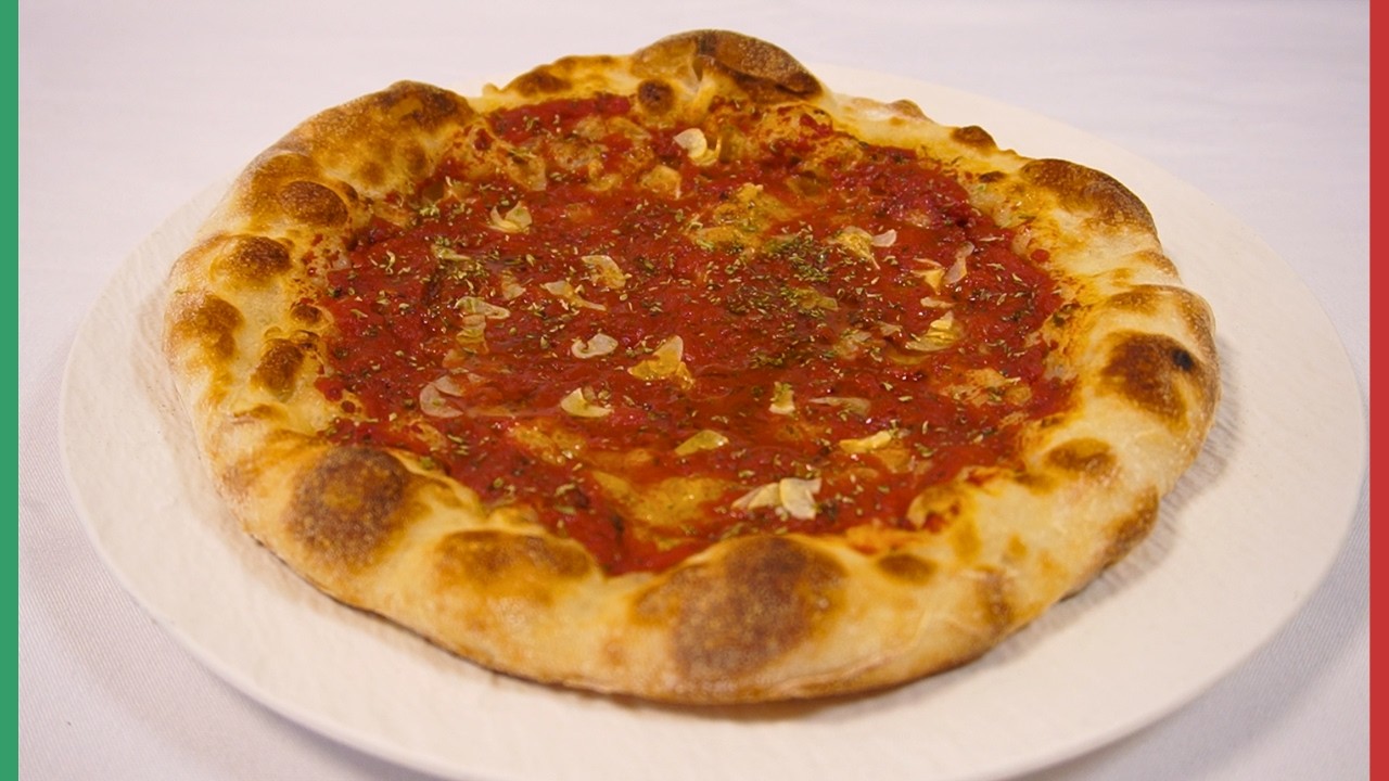 【捏ねない！折りたたむだけ！】家でできる最高レベルのピッツァマリナーラ！【Pizza Marinara】