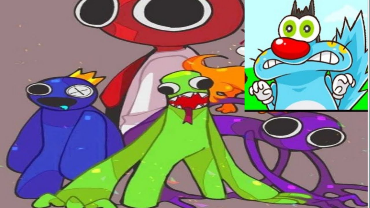 Roblox Rainbow Friends are NOT our Friends 🌈=💀 Roblox ft Oggy 