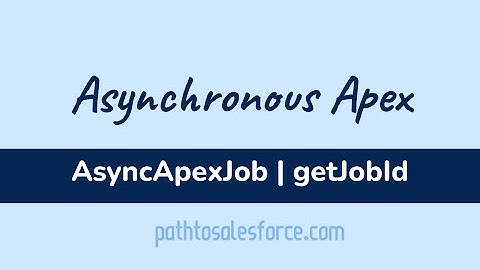 Salesforce Türkçe | Asynchronous Apex 06 | AsyncApexJob  (getJobId())