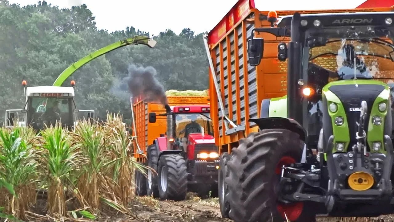 Mais Silage | Claas Jaguar 840 + Arion 650 + Case IH MX 170 | Lagerweij | 2018
