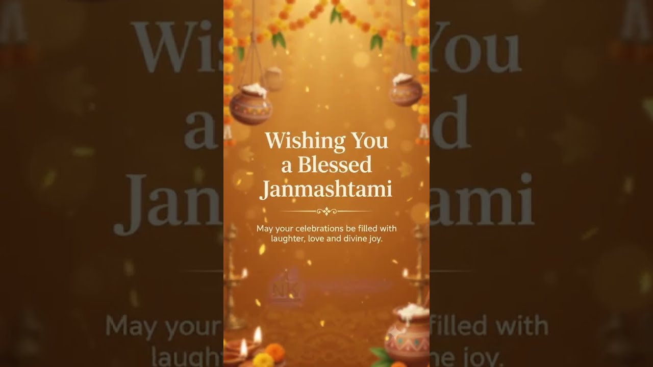 Happy Janmashtami 2026 🦚🪈 | Krishna Blessings, Peace & Prosperity | NK Dairy Equipment