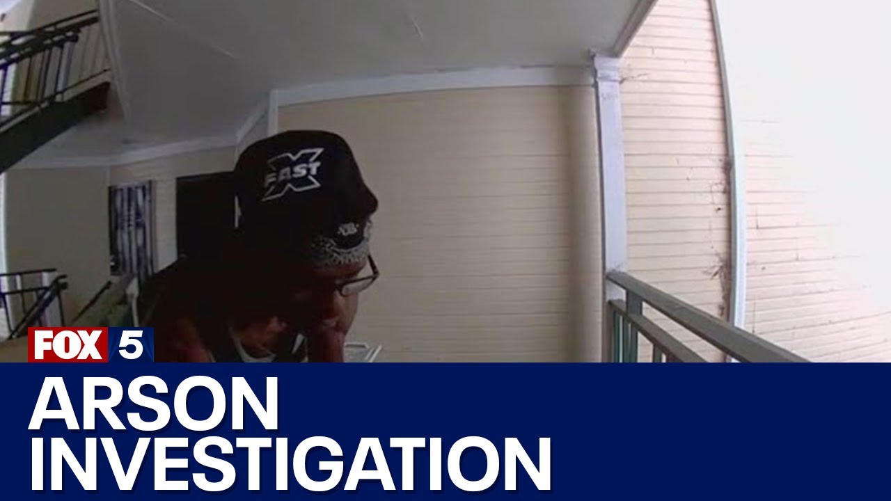 Video shows man setting fire to apartment door | FOX 5 News - YouTube