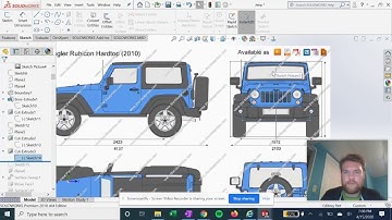 Designing a Jeep Wrangler in Solidworks! Part 1