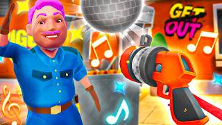 Fighting Police with a DANCE GUN!? | I am Bird VR (New Game) screenshot 1