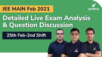 😎JEE Main 2021 Paper Analysis (25th Feb, Evening Shift) | Detailed JEE Main 2021 Question Paper