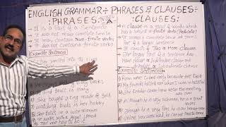 PHRASES  & CLAUSES DIFFERENCE, KEY POINTS EXPLAINED; VIDEO - A