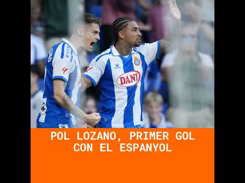 Pol Lozano, primer gol con el Espanyol