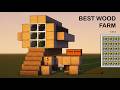 (1.21.4) Minecraft's BEST 1.21 Wood Farm in under 5 minutes!
