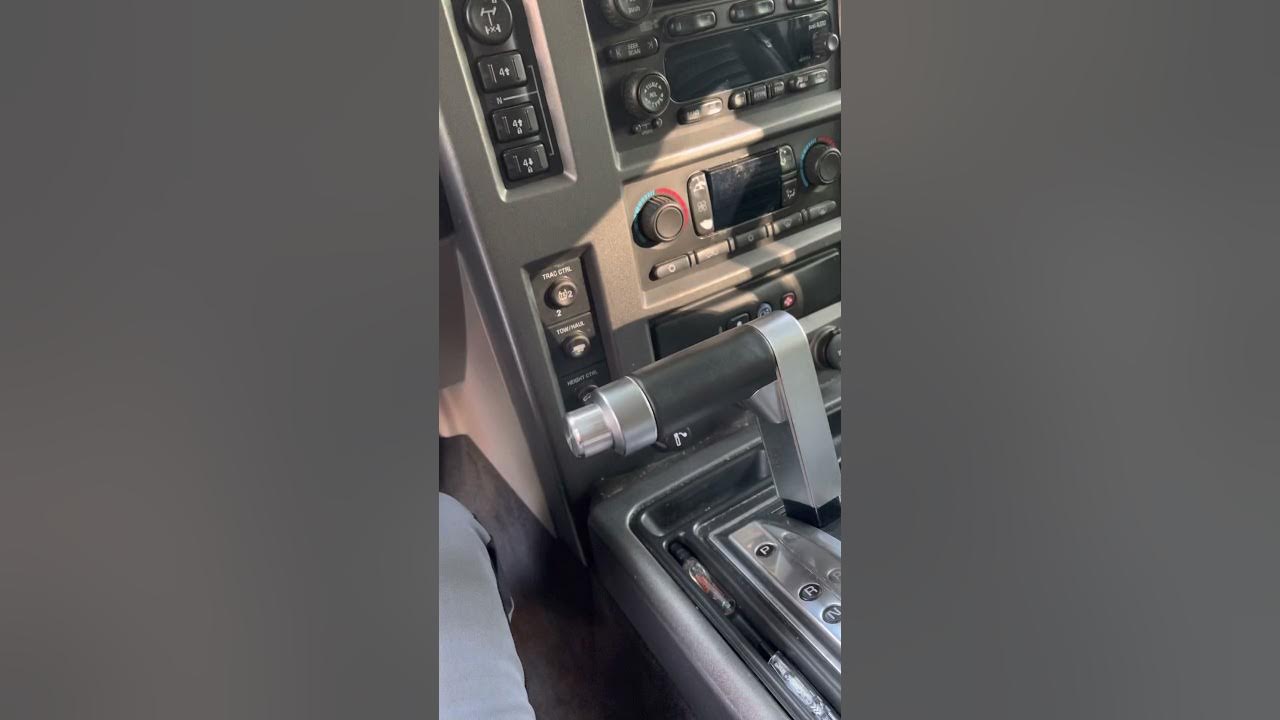 Changing a shifter button on a 2003 hummer h2 YouTube