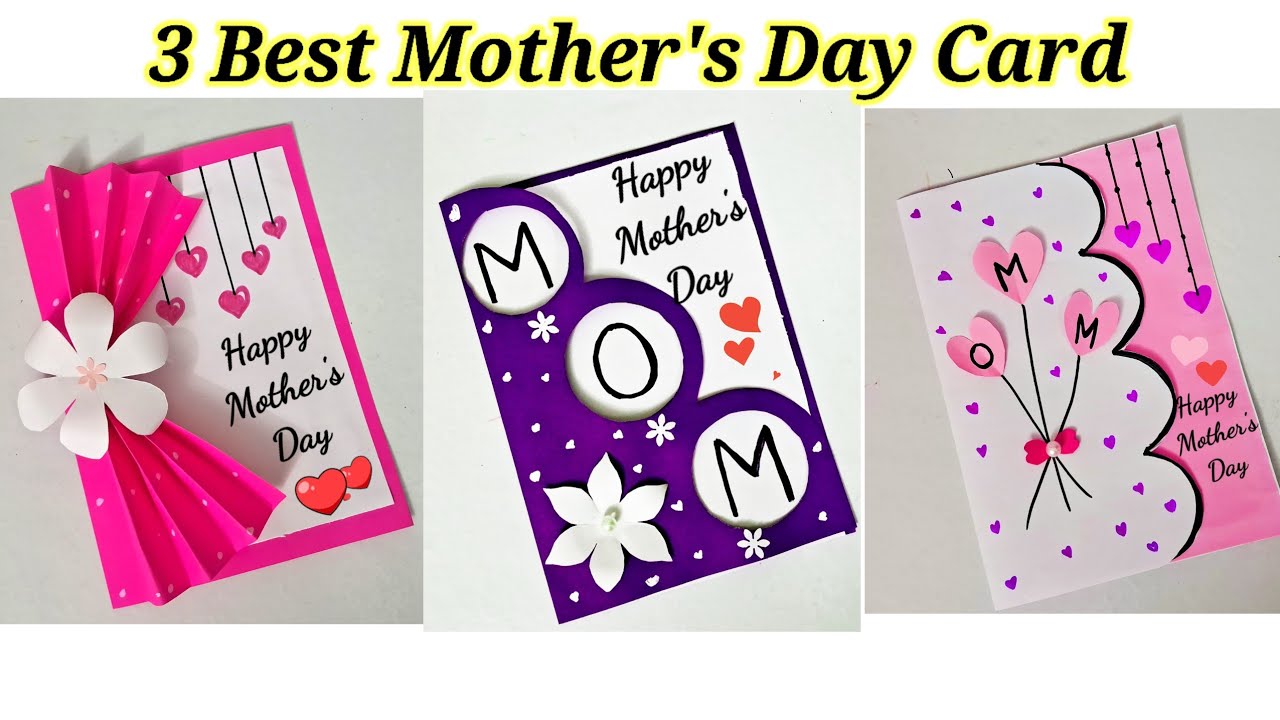 3 🥰 how to make mother's day greeting card | Diy mother's day card ...